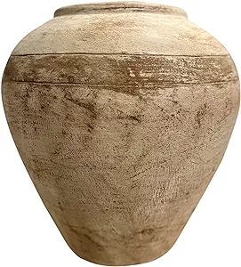 Amazon.com: Lily's Living 17" H Light Brown Pottery Tribe Water Jar with Stripes : Home & Kitchen | Amazon (US)