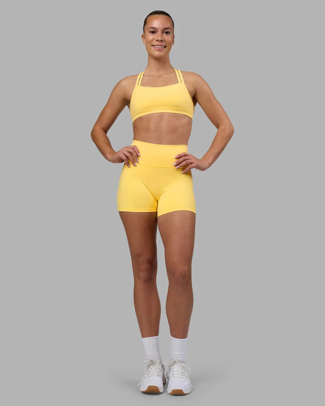 Velocity Sports Bra - Lemon | LSKD | LSKD