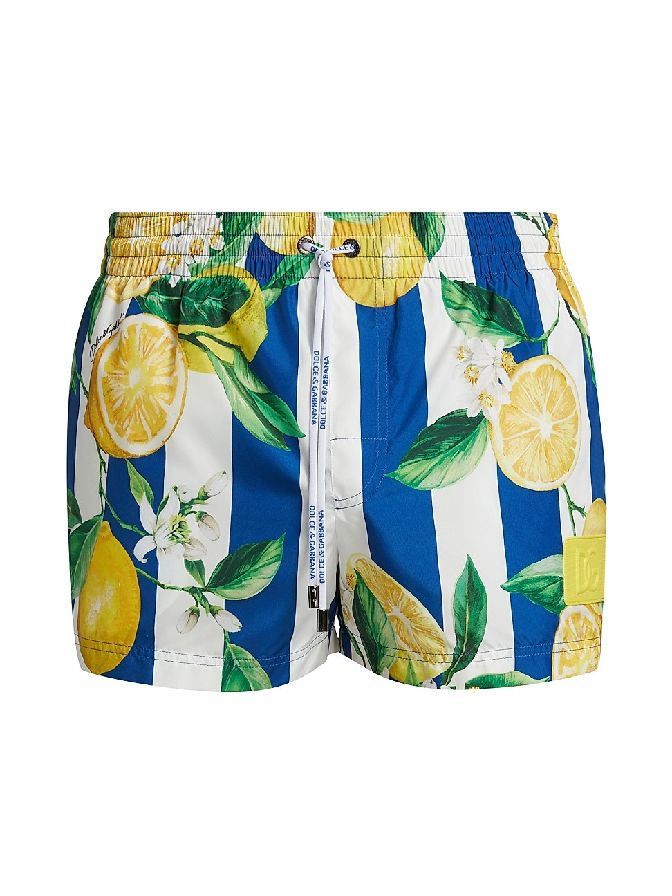 DOLCE & GABBANA Lemon Stripes Swim Shorts | Saks Fifth Avenue