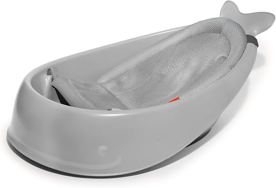 Skip Hop Infant Bath Tub 3-Stage Grow With Baby Smart Sling MOBY Bathtub Grey Age 0+ | Amazon (US)