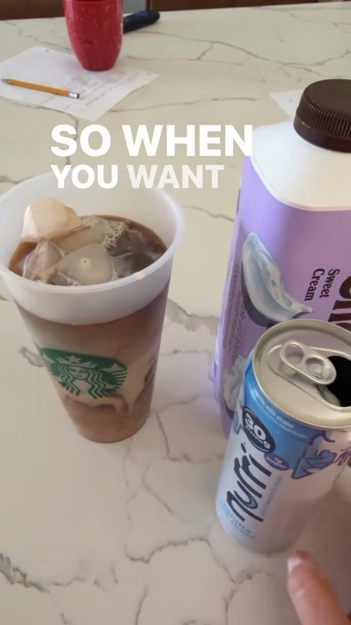 If you’re in midlife and living on iced coffee… try adding Nuri protein with Chobani creamer. It tastes good and actually gives you protein instead of just caffeine.

#LTKdayinmylife #LTKstorytime #LTKvlog