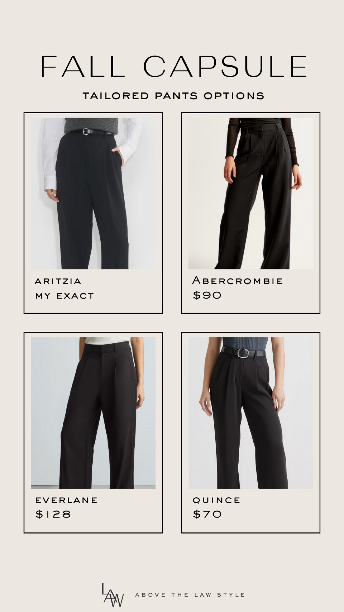 Fall Capsule: Trouser Pants

#LTKSaleAlert #LTKFindsUnder50 #LTKFindsUnder100