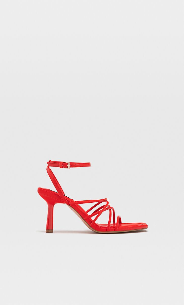 High heel strappy sandals | Stradivarius (UK)