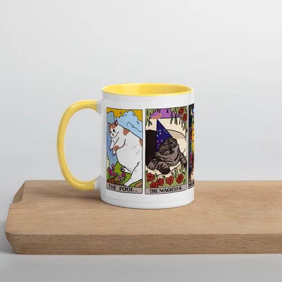 The Original Tarot Cat Meme Coffee Mug Cat Mom Coffee Mug | Etsy | Etsy (US)