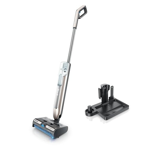 Shark HydroDuo with Dirt-Reveal Technology, Cordless, Everyday Hard Floor Cleaning System, Wet & Dry Debris Pickup, Mops & Scrubs All at Once, Hardwood, Tile, Laminate & Stone, Stone Metallic, WW201 | Amazon (US)