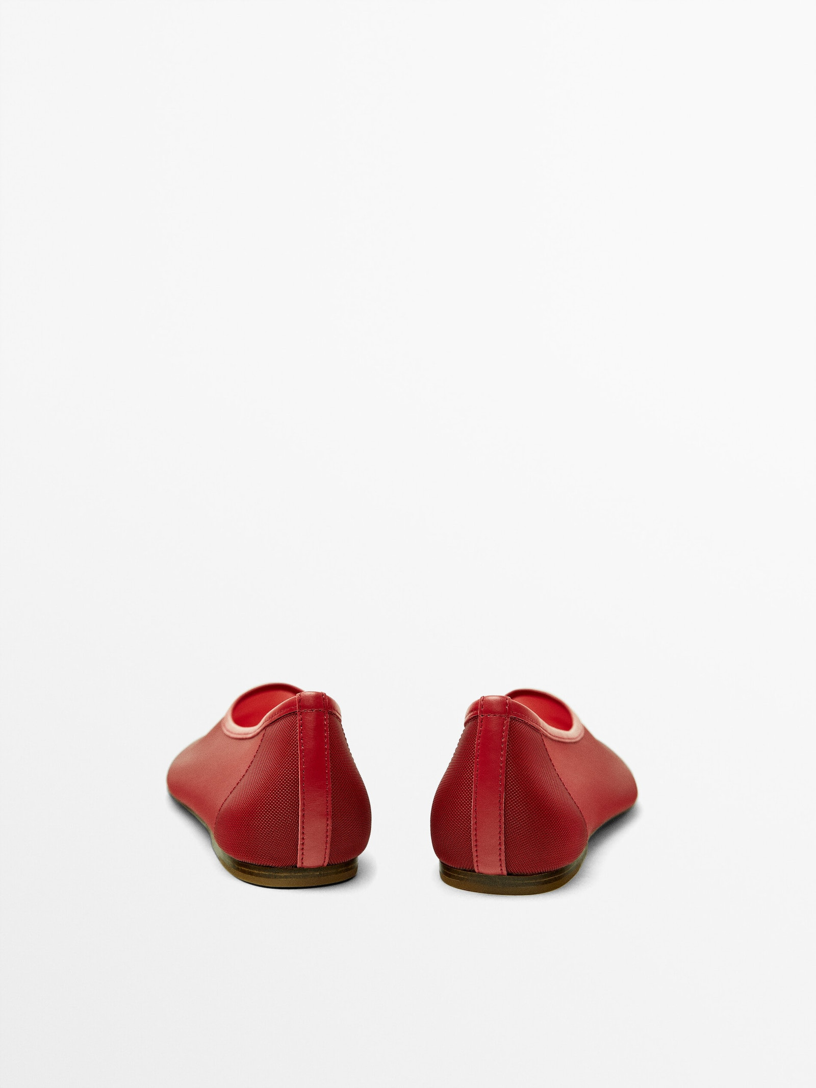 Mesh ballet flats | Massimo Dutti UK