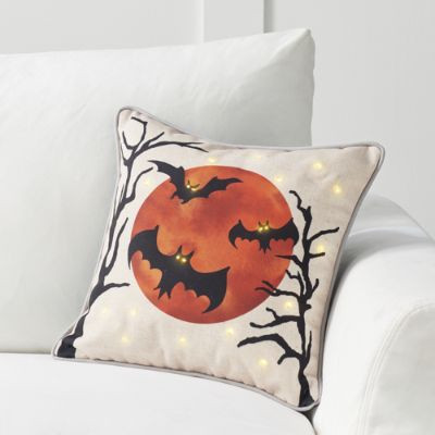 Bat Pillow with Lights | Grandin Road