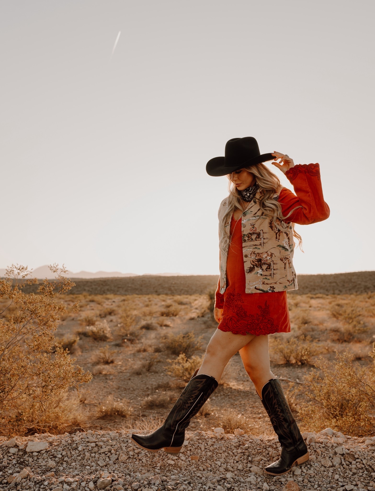 NFR Day 1. Dress is vintage! Hat available at WESTDESPERADO.com 

#LTKootd #LTKTall #LTKFindsUnder100