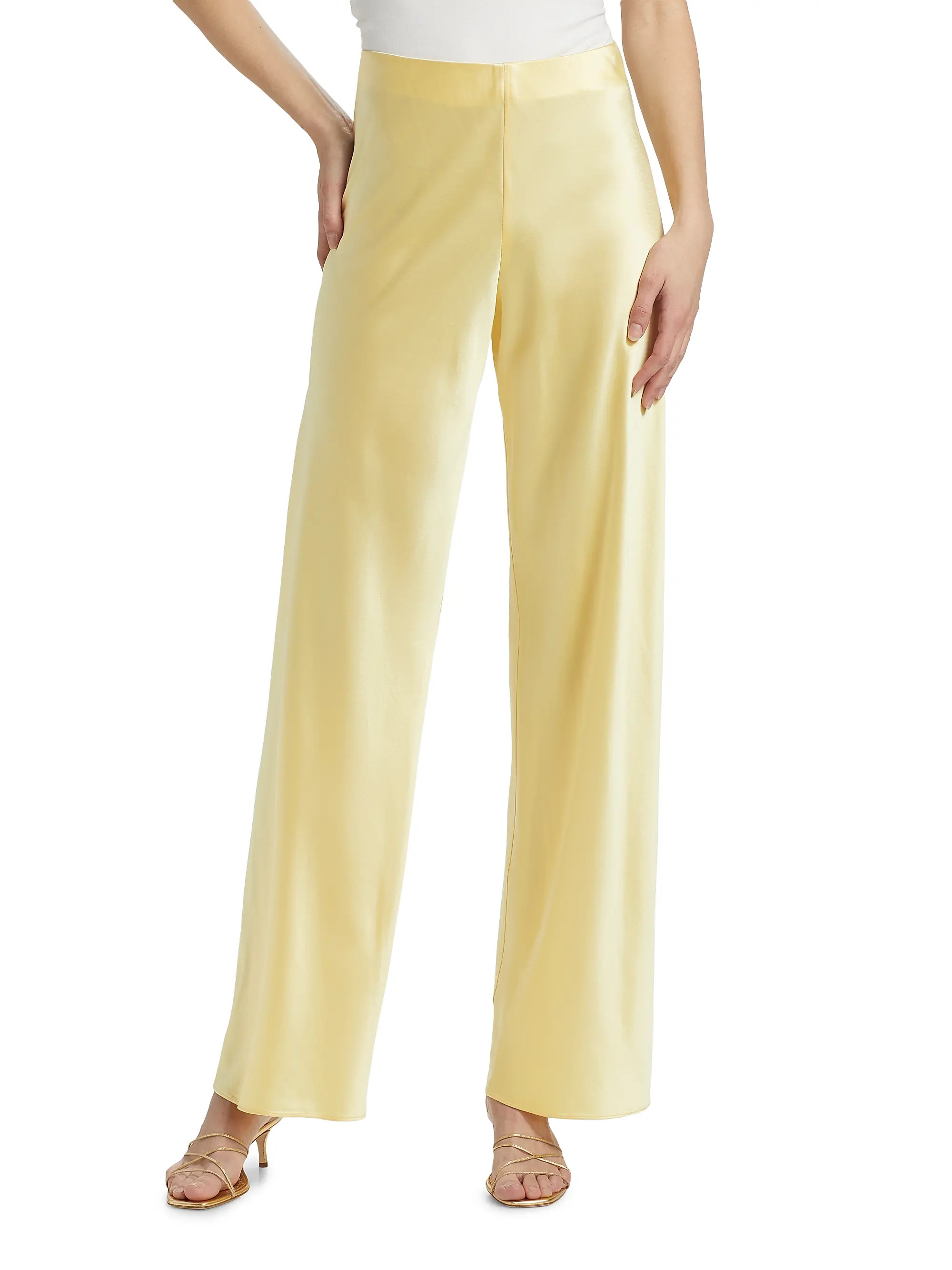 Bristol Satin Pull-On Pants | Saks Fifth Avenue