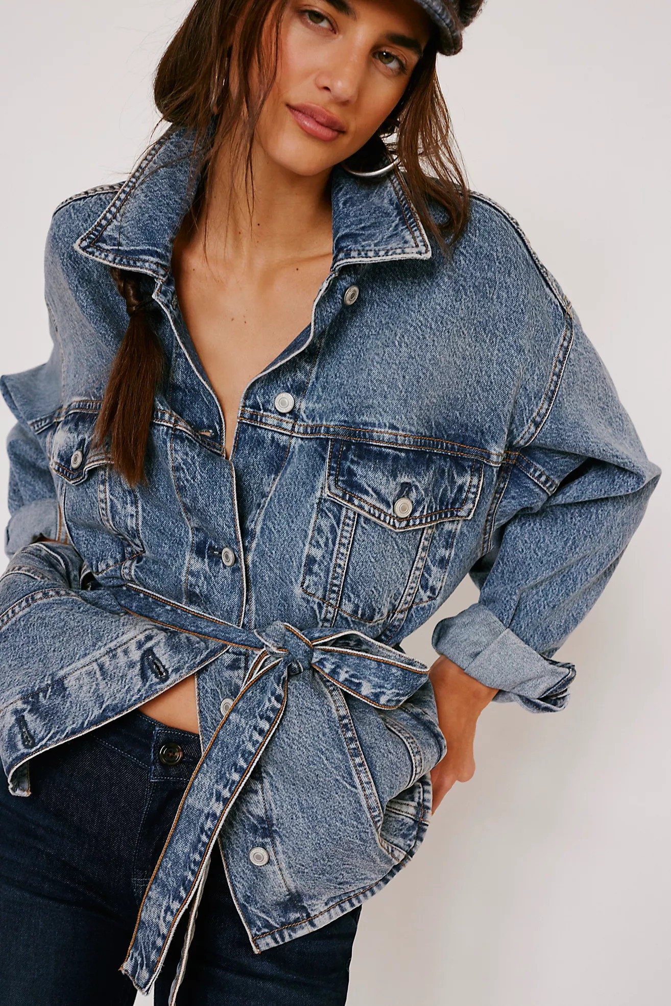 We The Free Knotted Denim Jacket | Free People (Global - UK&FR Excluded)