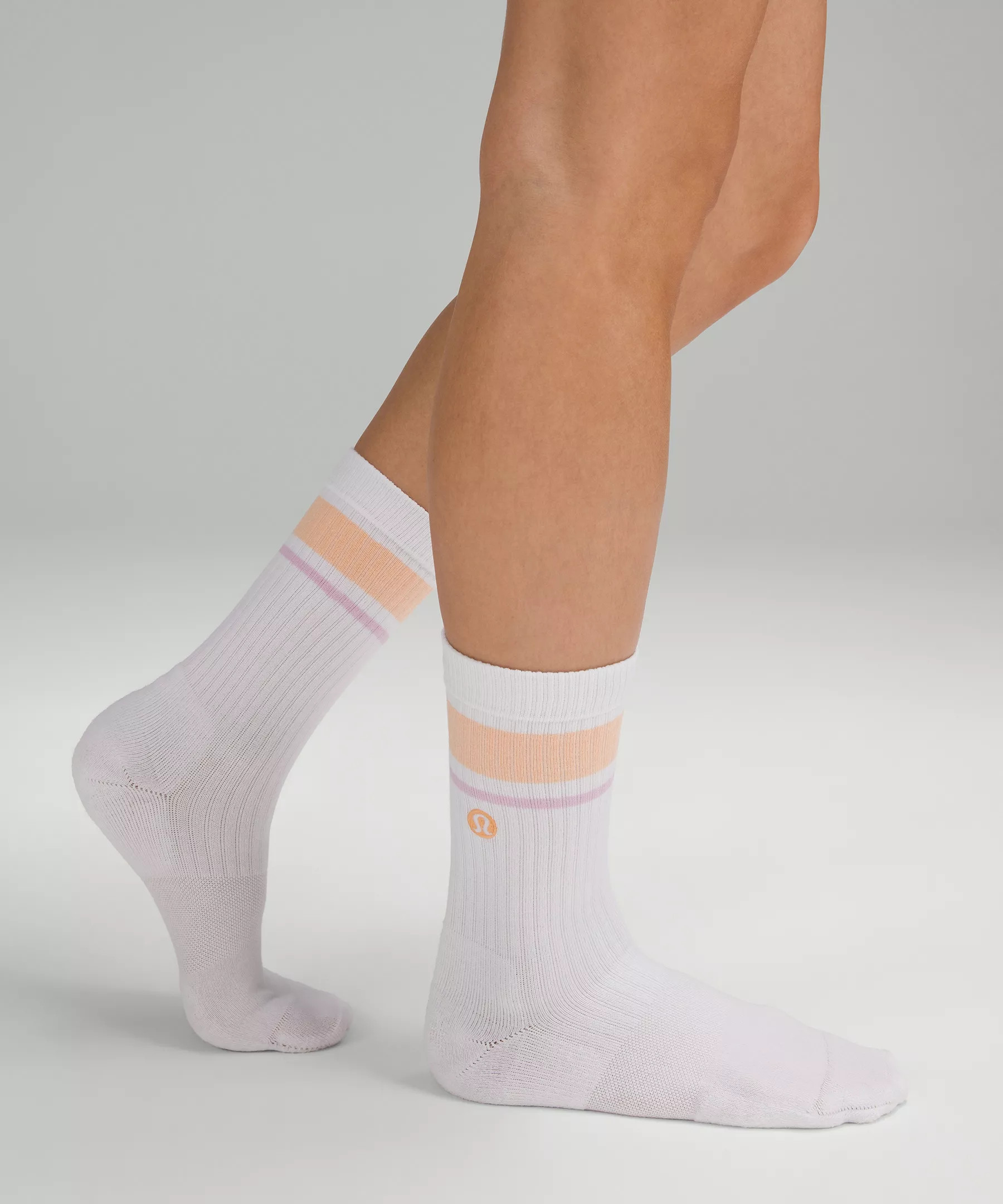 Women's Daily Stride Ribbed Comfort Crew Socks *Stripe | Women's Socks | lululemon | Lululemon (US)