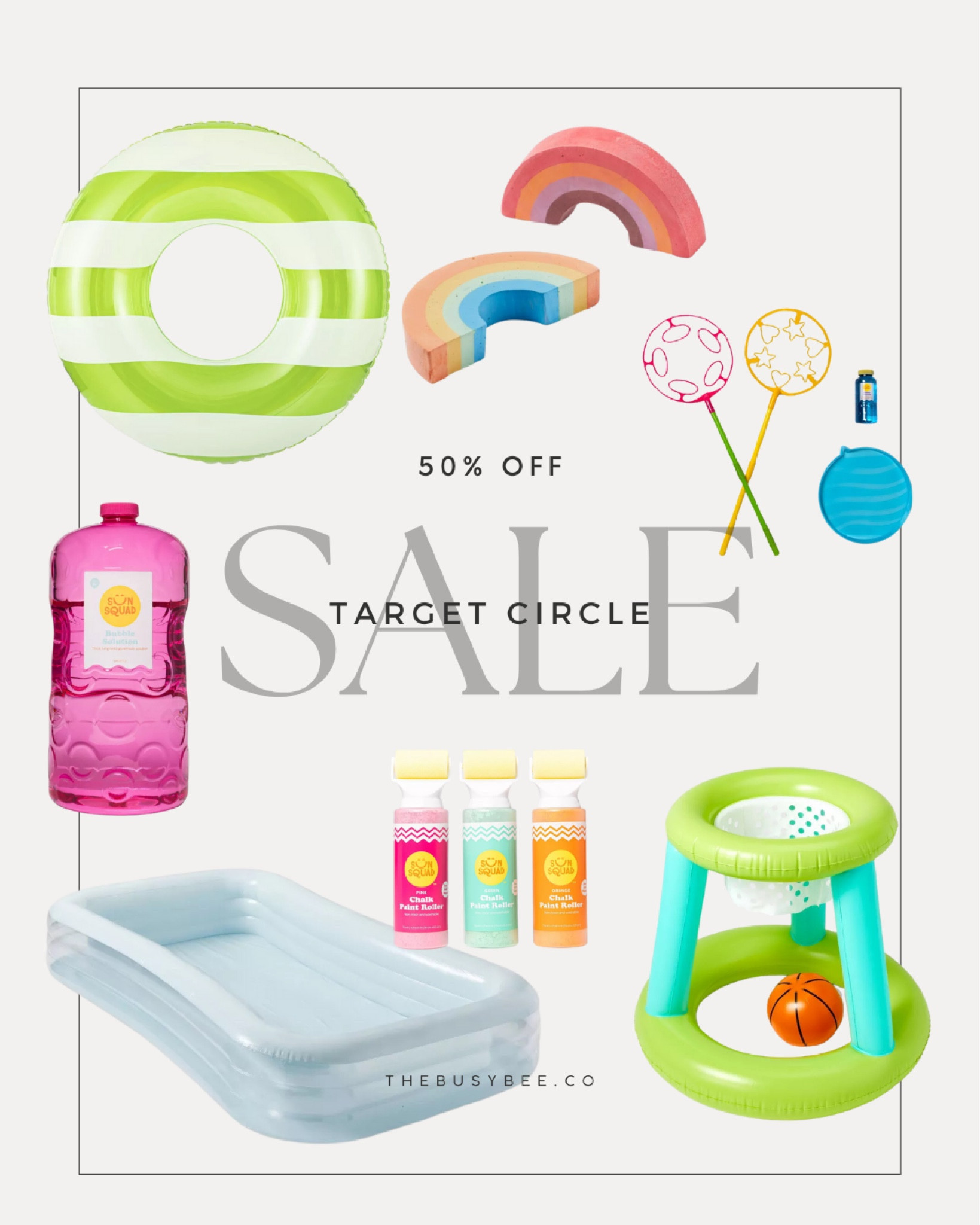 It’s Target Circle Week! Make sure you save the offer to receive 50% off Summer Fun! Offer end today! 

Sale Alert
Target Circle week
Summertime
Outdoor fun
Outdoor activities
Pool time activities
Kids activities 

#LTKSeasonal #LTKsalealert #LTKswim