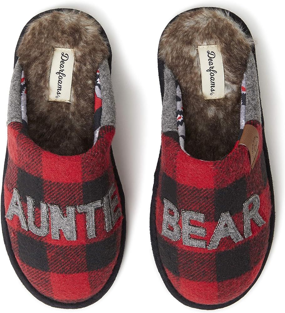 Dearfoams Women's Auntie Bear Slipper | Amazon (US)