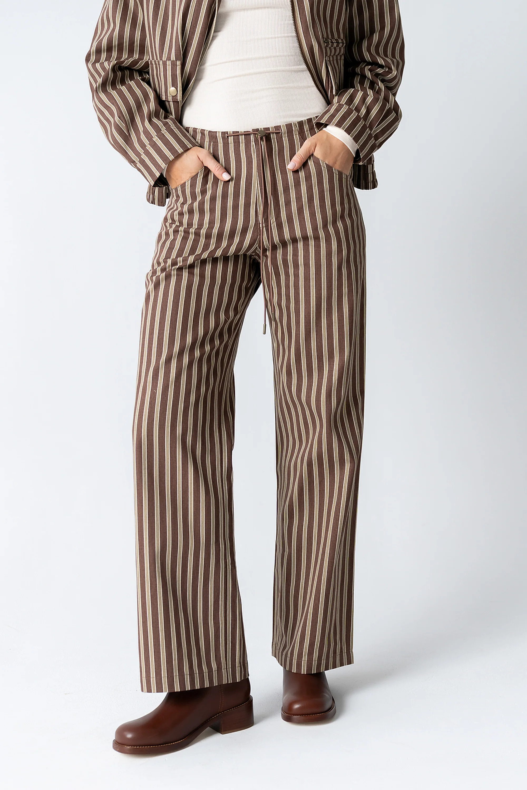 Carla Striped Wide Leg Pants - FINAL SALE | Böhme US