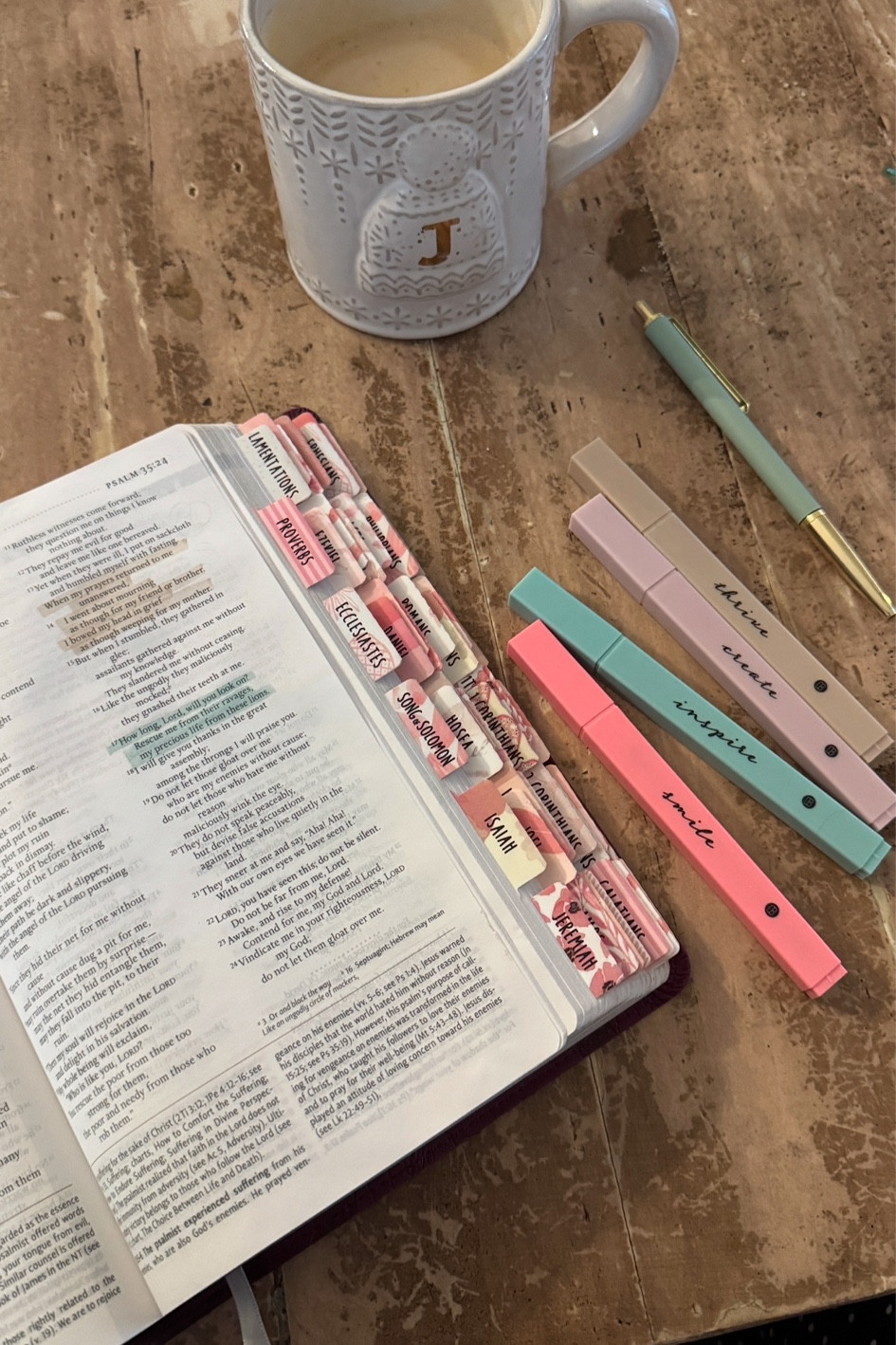 My Bible is the NIV version- linked below are all the same version of my specific bible, just different covers (hard cover, imitation leather, etc). 

Women’s study Bible 
Bible study 
Christian mom
Wellness 
Spiritual wellness 
Faith 
Books 


#LTKHome #LTKmorningroutine