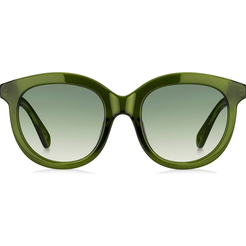 Kate Spade New York lillian 53mm round sunglasses in Crystal Green/Green Shaded at Nordstrom Rack | Nordstrom Rack