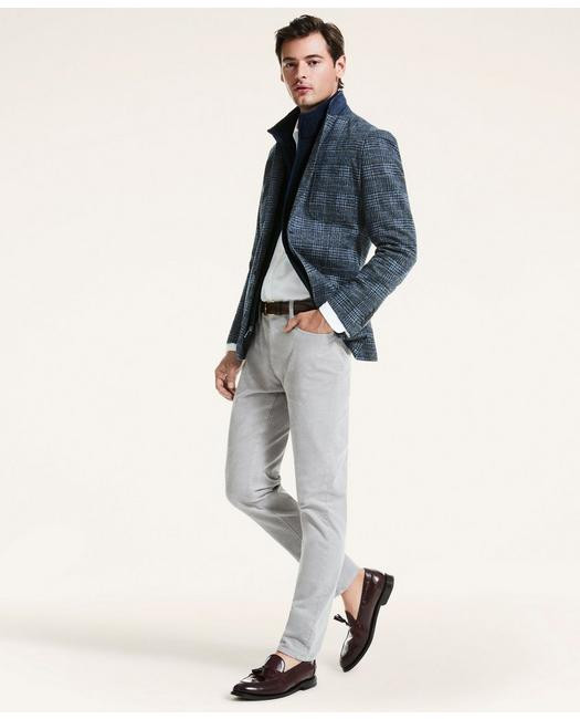 Stretch Madison Relaxed-Fit Sport Shirt, Non-Iron Windowpane Oxford | Brooks Brothers