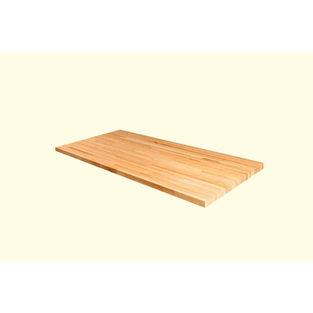 8 ft. L x 2 ft. 1 D in. x 1.5 in. T Butcher Block Countertop in Unfinished White Oak | The Home Depot