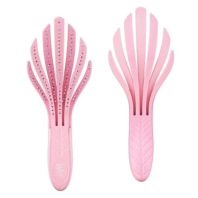 Wet Brush Go Green Curl Detangler Hair Brush- Pale Pink -Ultra-Soft IntelliFlex Detangling Bristl... | Amazon (US)