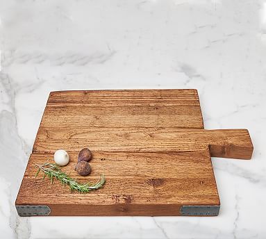 Reclaimed Wood Square Cutting Board | Pottery Barn (US)