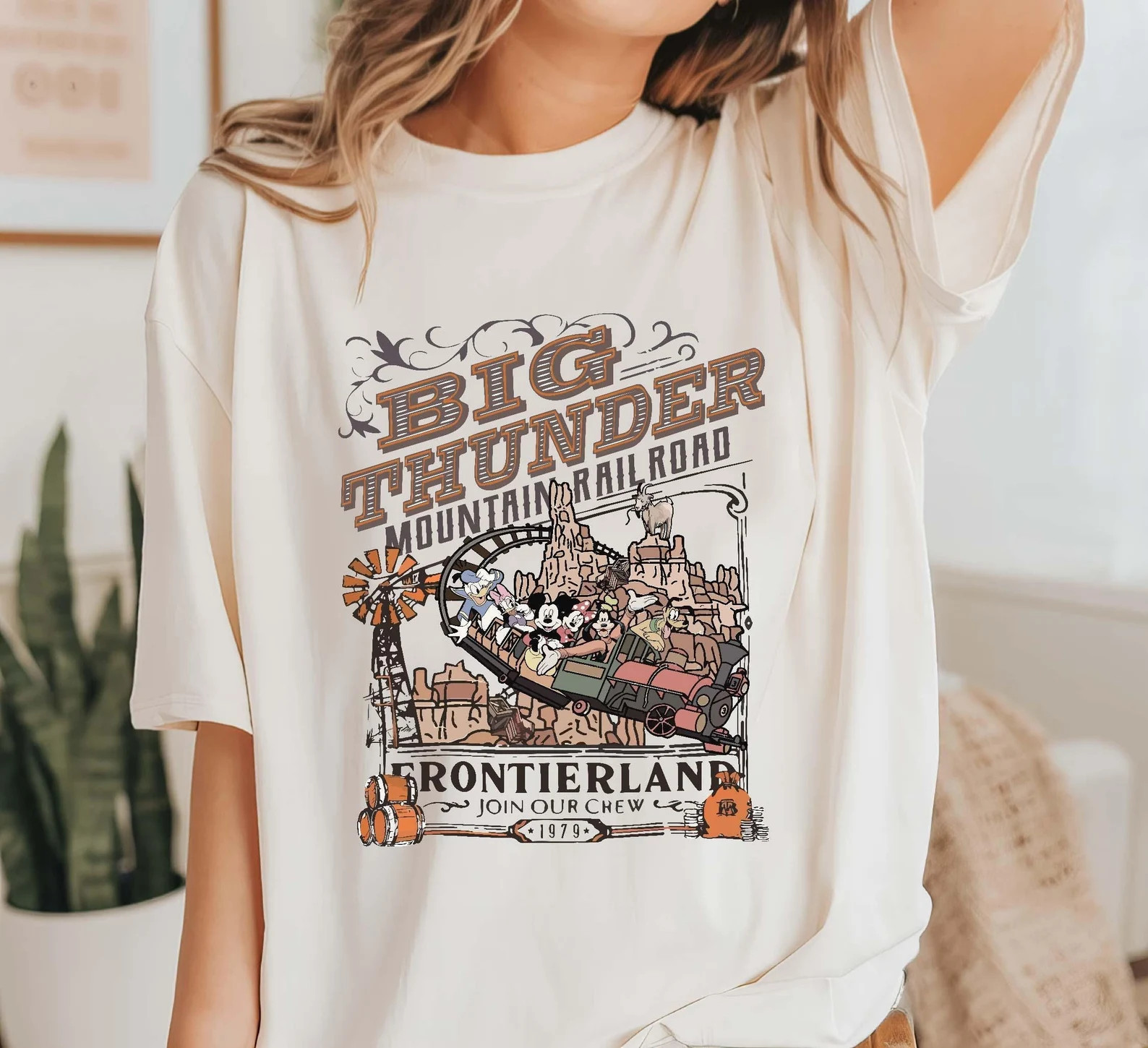 Disney Mickey and Friends Big Thunder Mountain Railroad Tee, the Wildest Ride in the Wilderness ,... | Etsy (US)