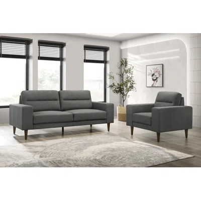 Loseff 2-Piece Fabric Upholstered Sofa & Chair, Gray | Wayfair North America