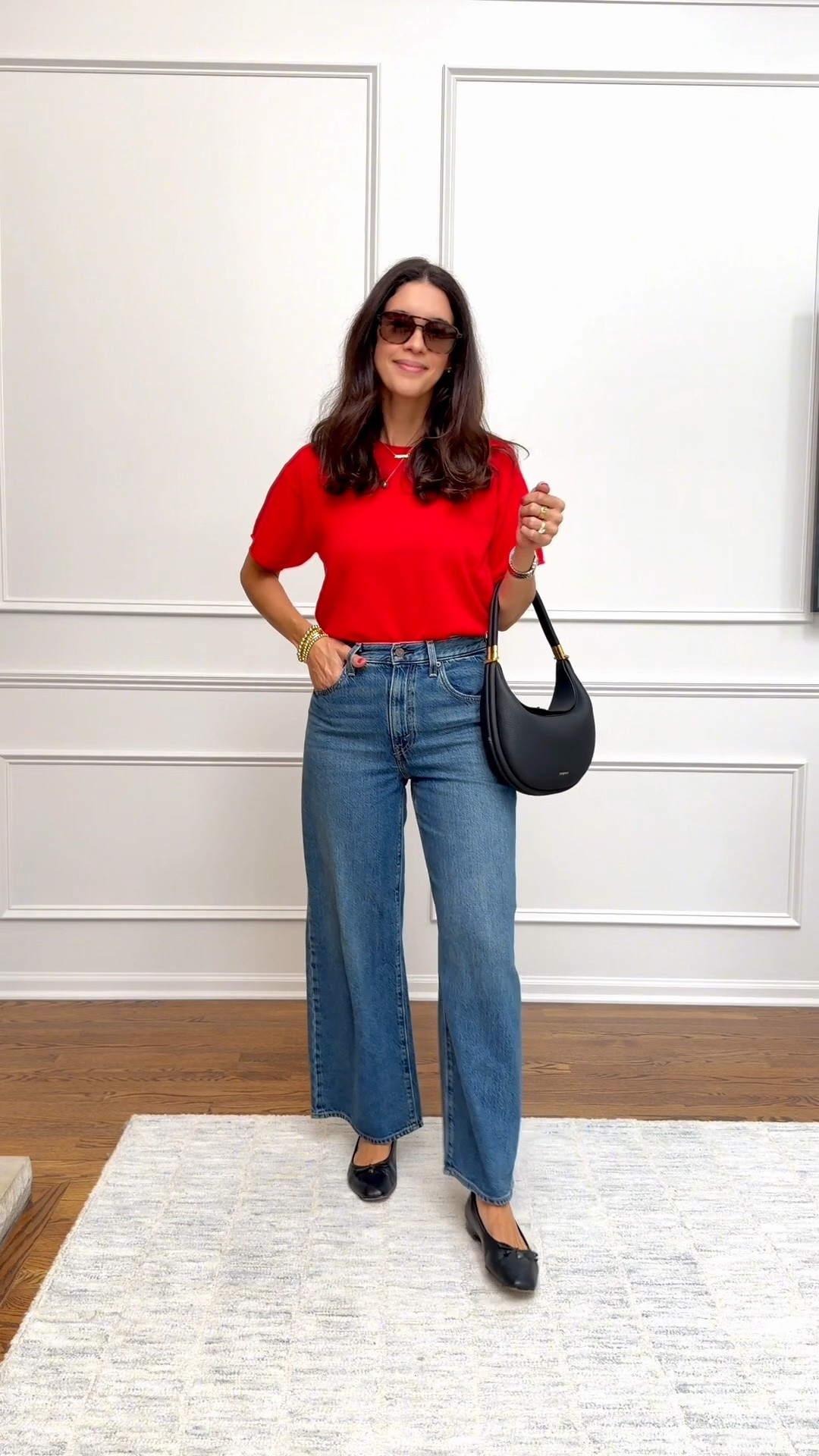 Fall outfit with a pop of color ♥️
Wearing a size small on the top
Jeans are TTS - wearing a 27 with a 29 inseam

#LTKootd #LTKSeasonal #LTKOver40