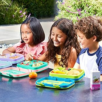 Bentgo Kids Prints Leak-Proof, 5-Compartment Bento-Style Kids Lunch Box - Ideal Portion Sizes for... | Amazon (US)