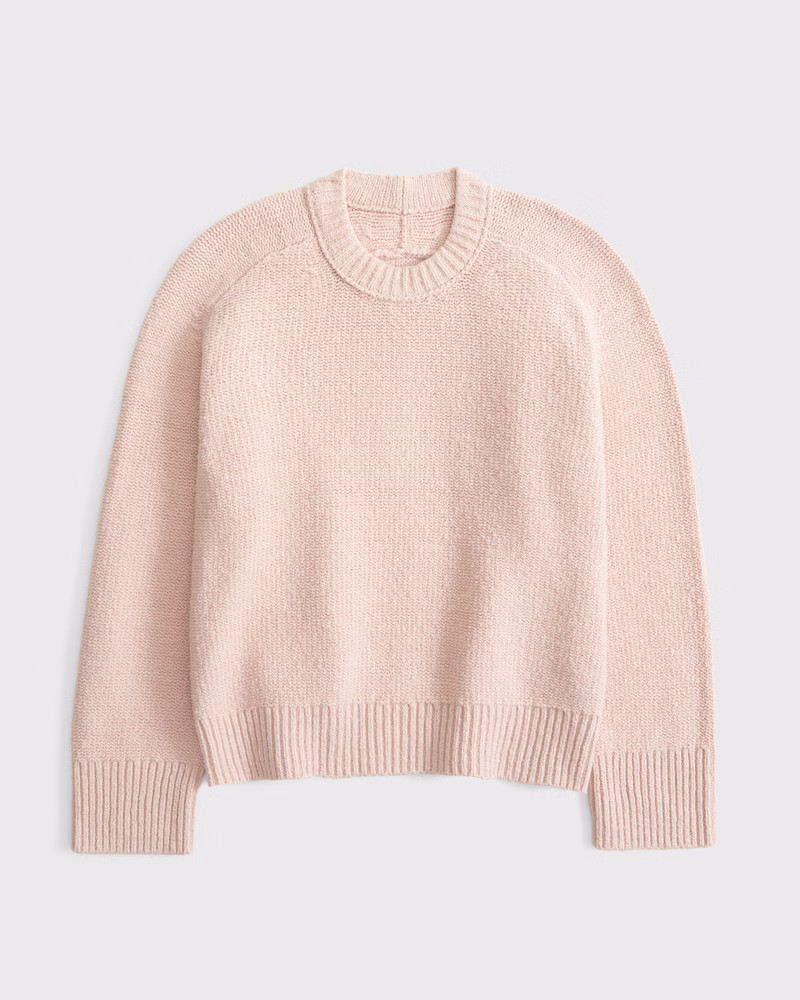 Women's The A&F Madeline Textural Crew Sweater | Women's Tops | Abercrombie.com | Abercrombie & Fitch (US)