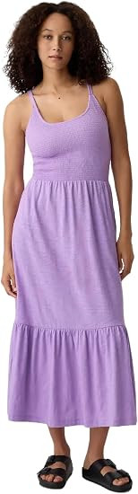Gap Women's V-Smocked Midi Dress | Amazon (US)