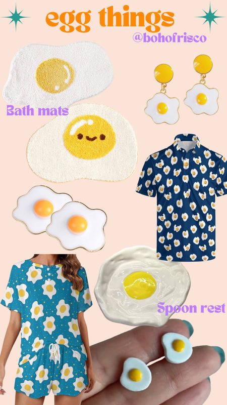 Fried egg things - egg earrings - fried egg pajamas- egg trinket dish - home decor - whimsical decor - dopaminee

#LTKGiftGuide #LTKmidsize #LTKhome