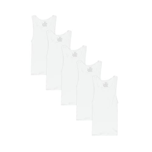 Hanes EcoSmart Boys' Tank Tops, Boys' Tank Shirts, White Tank Tops for Boys, Boys' Workout Tank Tops, (Pack of 5) | Amazon (US)