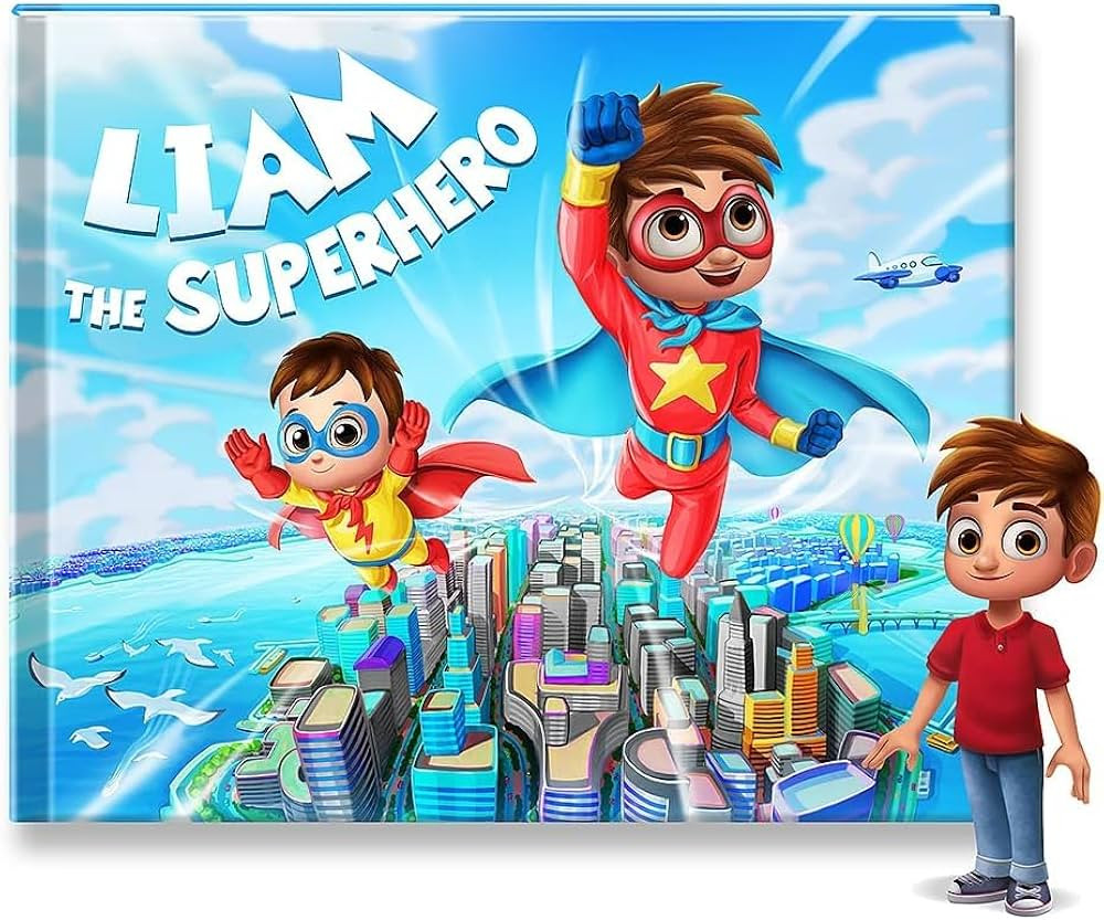 Personalized Superhero Kids Book - Custom kid's hero book with their name - Birthday gift for boy... | Amazon (US)