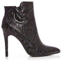 'Kamilah' Snake Print Heeled Boots | Debenhams UK