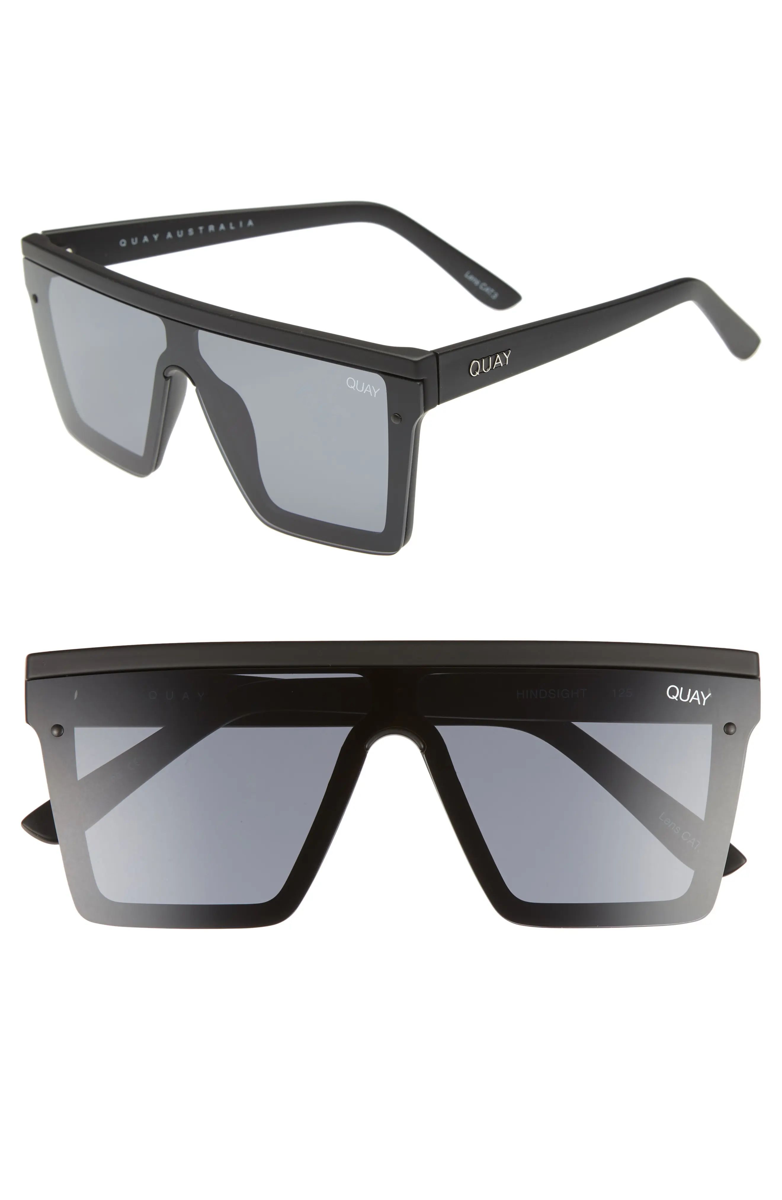 Quay Australia Hindsight 150mm Shield Sunglasses | Nordstrom