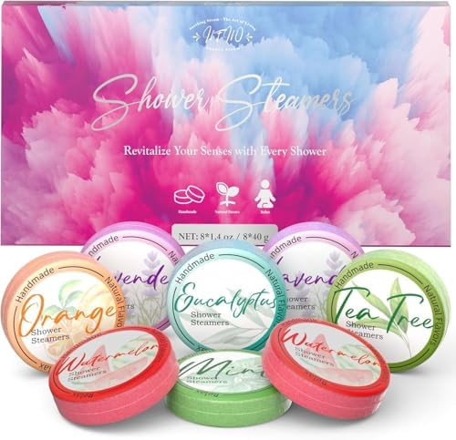 Shower Steamers Aromatherapy 8 Pack - Gifts for Women, Shower Bombs with Essential Oils, Self Car... | Amazon (US)