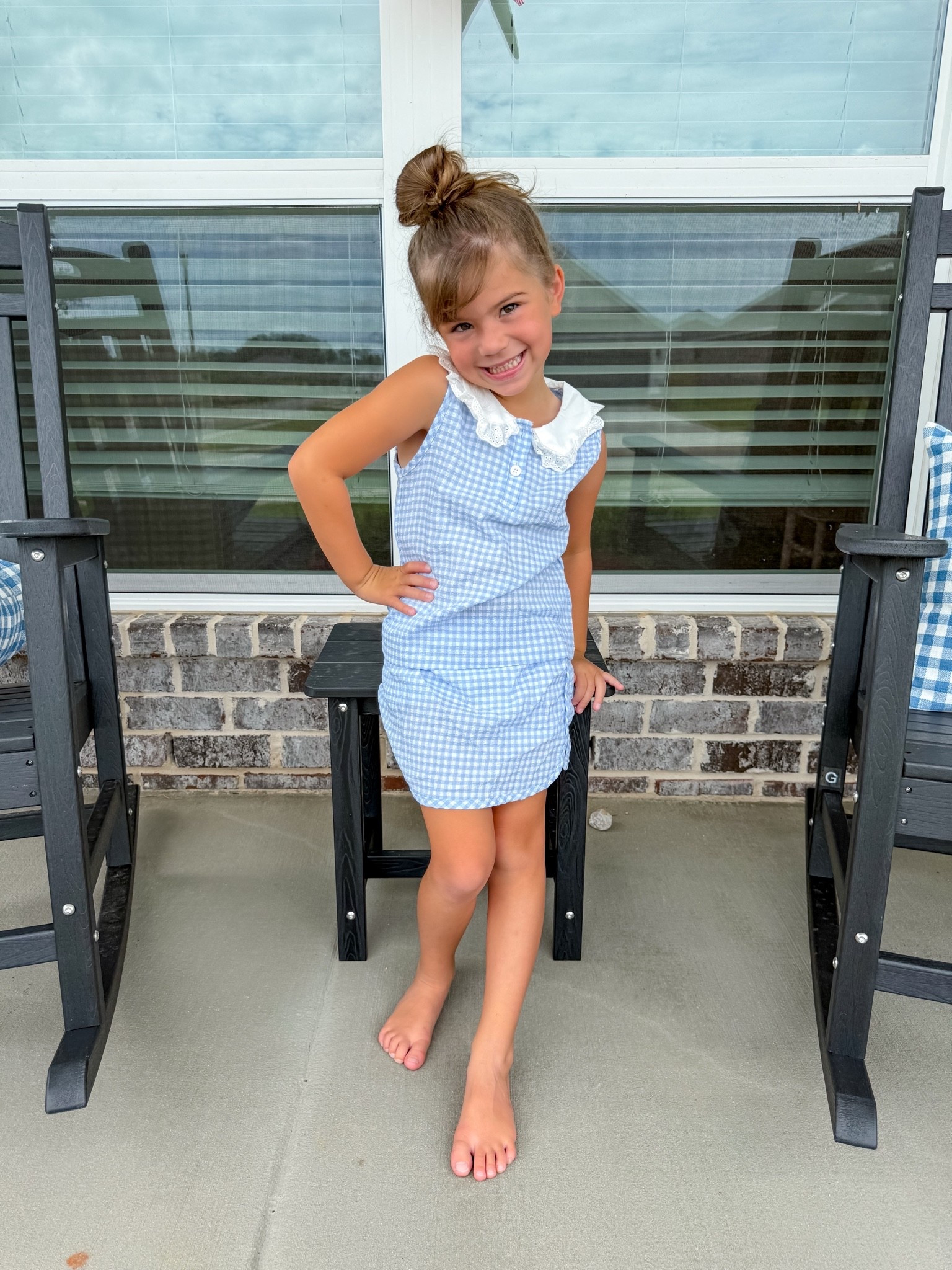 Can you believe this set is less than $14 from @walmart !? Literally the cutest!! Emmy is 5 wearing the size 4/5 and it fits her perfect 🤍

#LTKKids #LTKmomlife #LTKootd