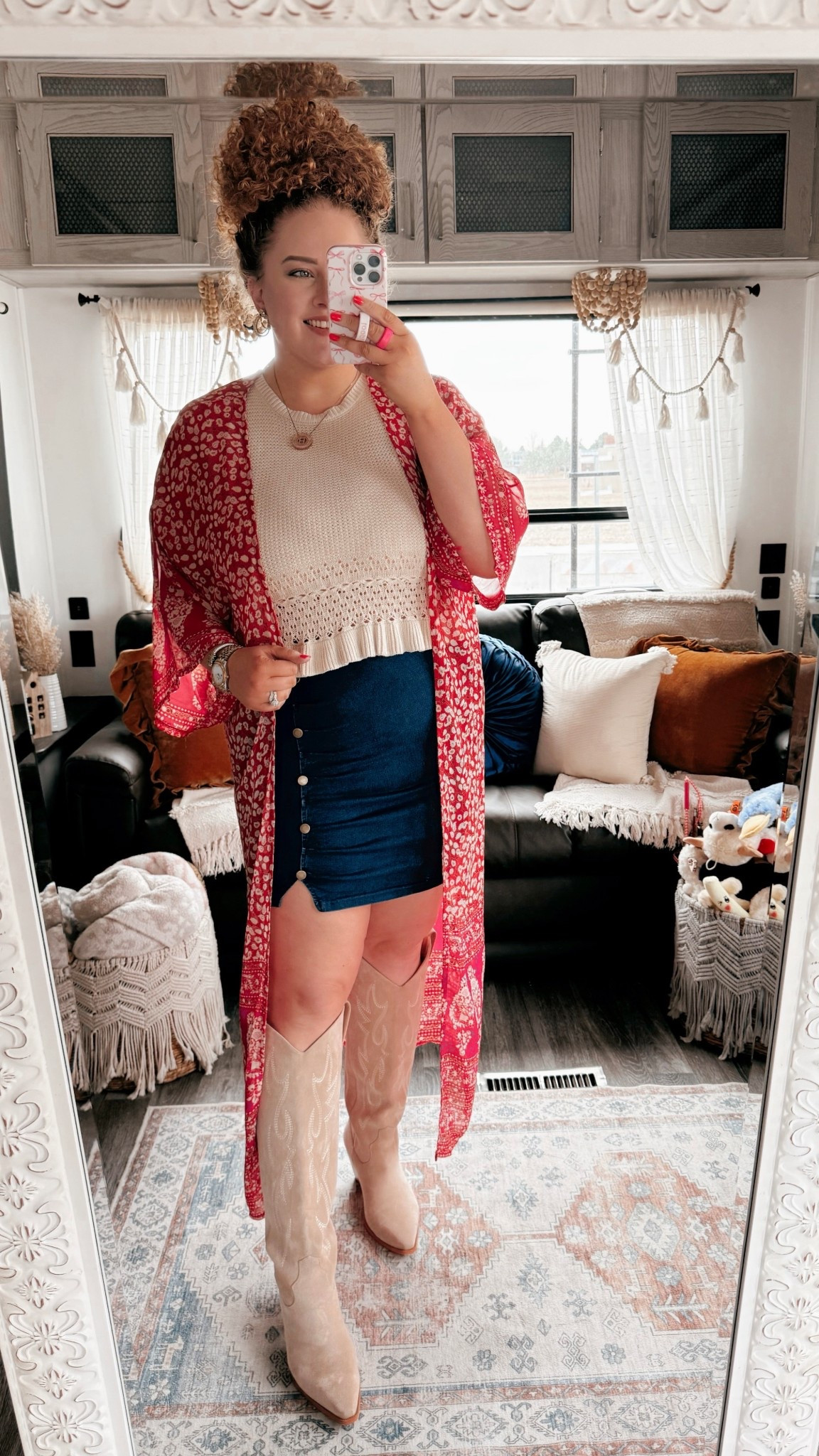 The cutest concert fit 💖✨denim skirt | amazon denim skirt | tank top | amazon tank top | kimono | amazon kimono | floral kimono | spring kimono | boots | cowgirl boots | amazon cowgirl boots | neutral cowgirl boots | concert look | concert outfit | concert finds | concert outfit inspo | spring concert outfit | spring | spring finds | spring fashion finds | amazon spring finds | amazon spring fashion | spring outfit inspo | spring transition look | spring transition outfit | spring concert | spring concert outfit | country concert outfit 

#LTKMidsize #LTKSpringSale #LTKStyleTip