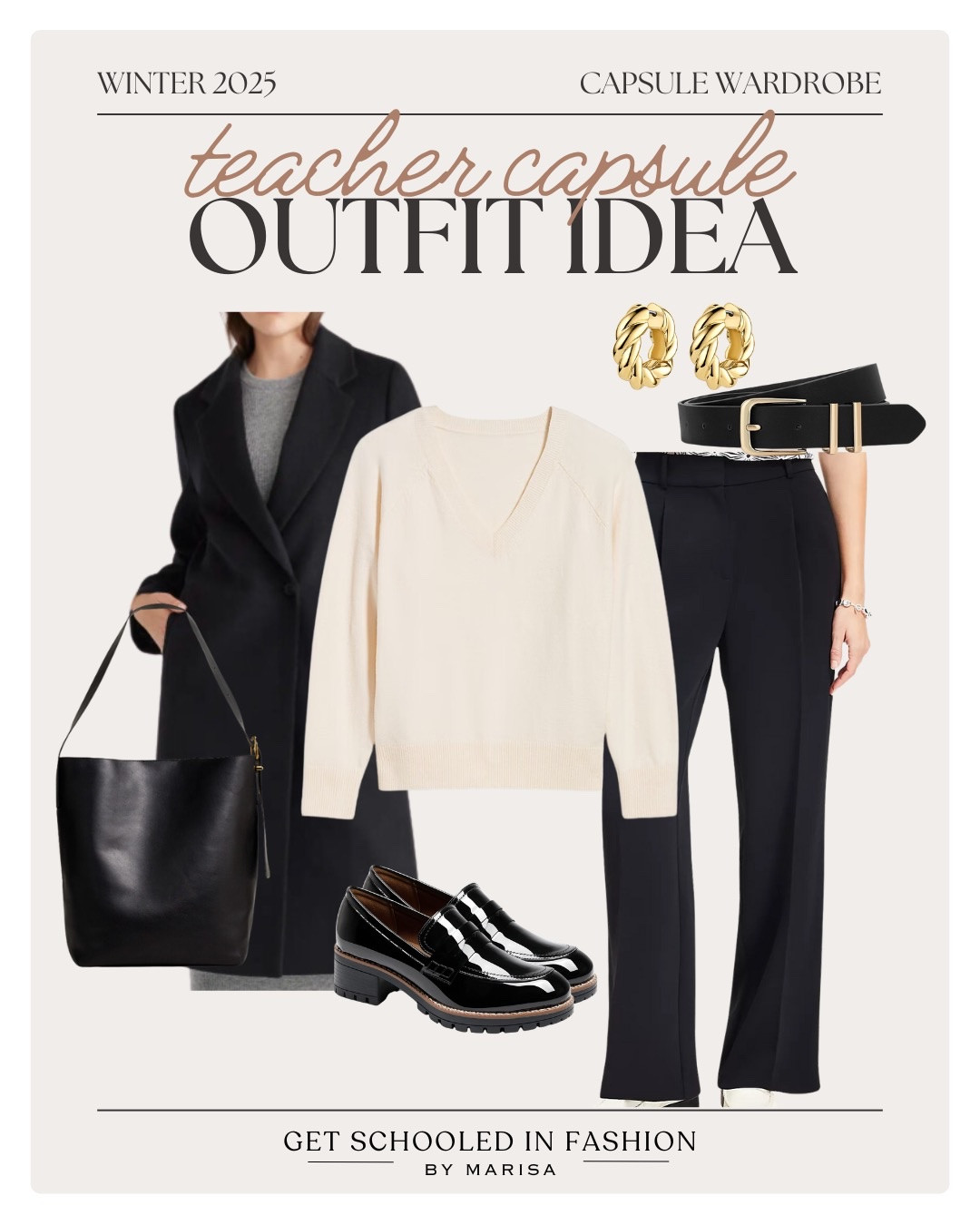 Winter capsule wardrobe for teachers featuring versatile layers, cozy knits, and comfortable staples perfect for the classroom and beyond. Build a wardrobe that works as hard as you do this season.

#LTKStyleTip #LTKSeasonal #LTKFindsUnder100