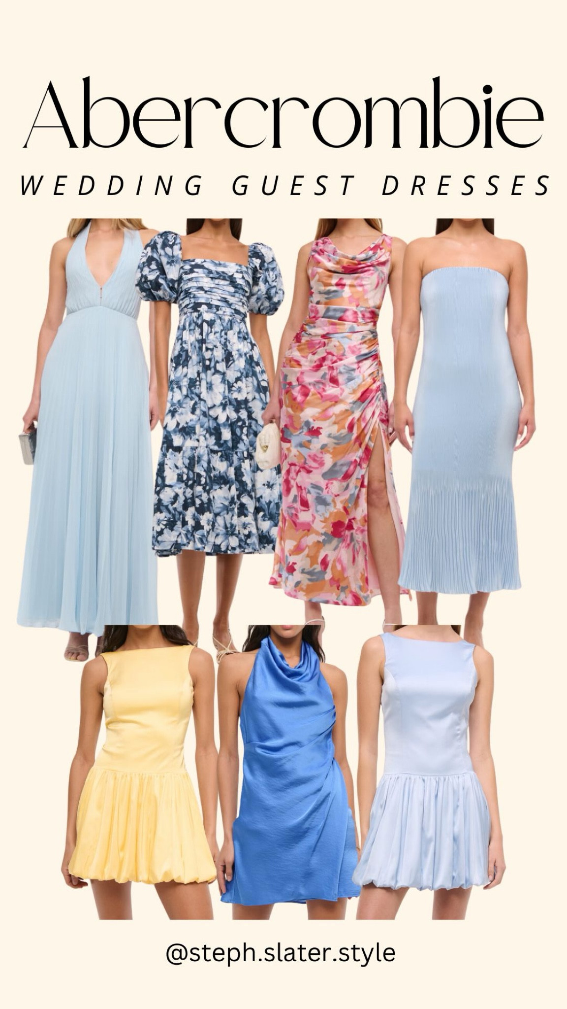 Abercrombie spring wedding guest dresses! Wedding guest dress, dress, Abercrombie, spring dress, family photo dress.

#LTKStyleTip #LTKSeasonal #LTKFindsUnder100