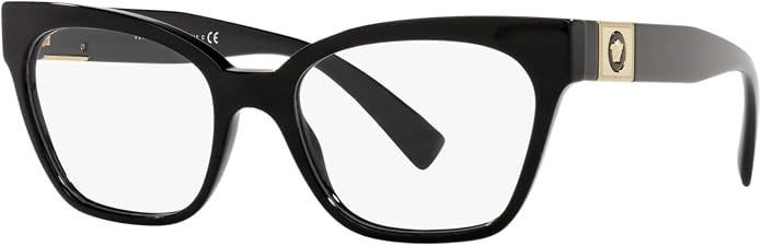 Versace VE3294 - GB1 Eyeglass Frame BLACK w/DEMO LENS 53mm | Amazon (US)
