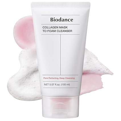BIODANCE Collagen Mask To Foam Cleanser, Face Wash for Women, 2-in-1 Pore Mask and Hydrating Foam... | Amazon (US)