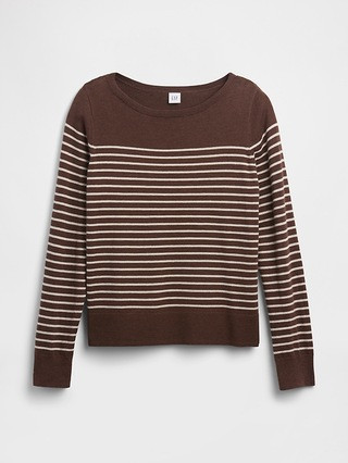 Relaxed Stripe Boatneck Sweater | Gap Factory