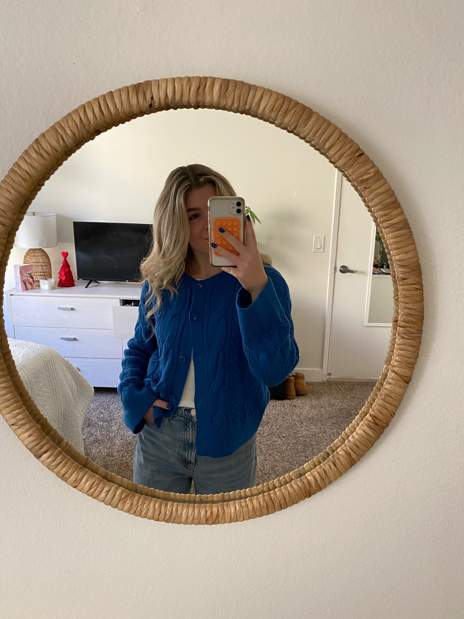 obsessed with this cobalt blue cardigan! 💙 a perfect transitional piece to spring ~ outfit inspo, ootd, sweater and jeans, casual outfit, sweater outfit

#LTKSeasonal #LTKstyletip #LTKSpringSale