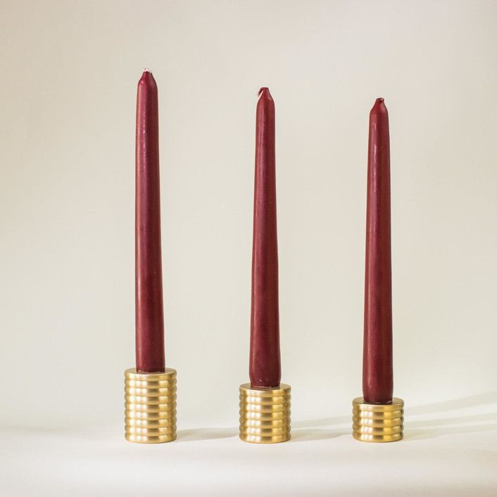 Cylinder Candlestick - Set of 3 | Minted