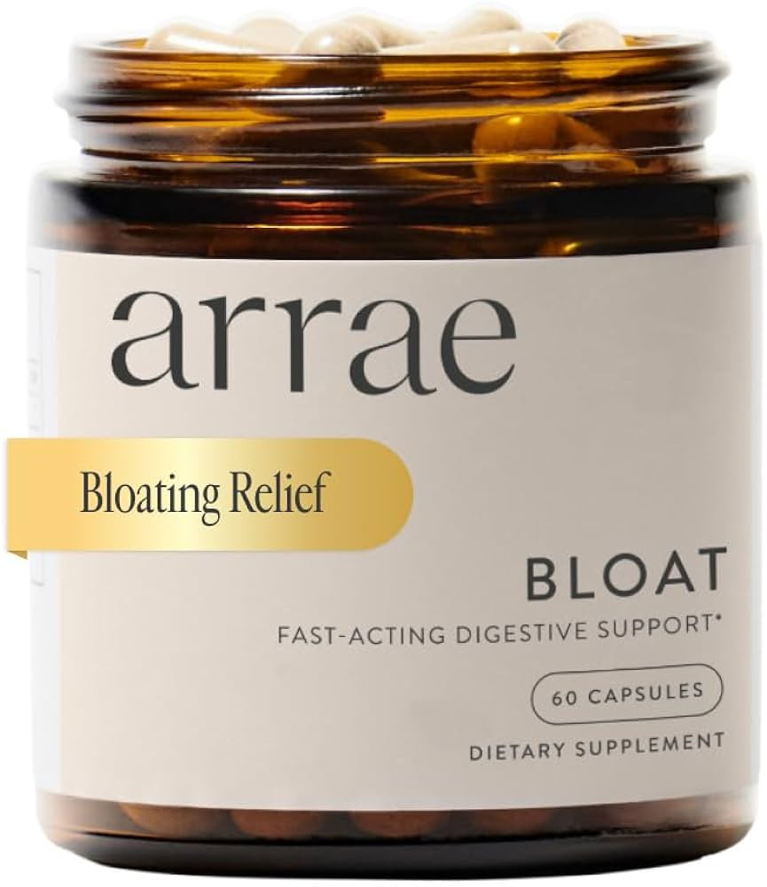 Bloat Capsules - Diegestive Enzymes for Women, Ginger & Bromelain, 60ct | Amazon (US)