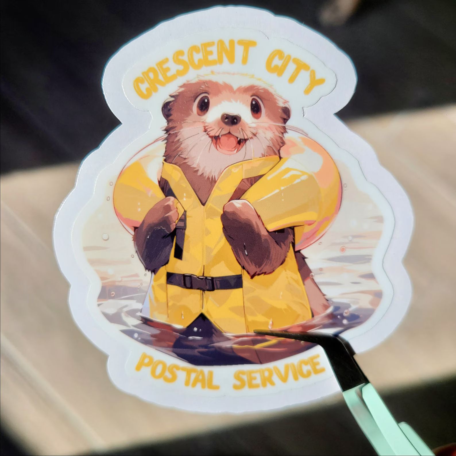Crescent City Otter Sticker | Lunathion Postal Service | Etsy (US)