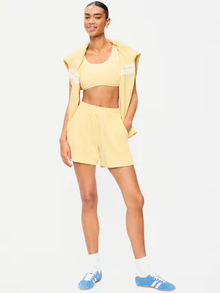 High-Waisted Pull-On Shorts -- 5-inch inseam | Old Navy (CA)