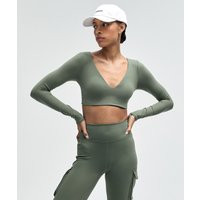 Everlux V-Neck Long-Sleeve Bra Top Light Support, A/B Cup | Lululemon (US)