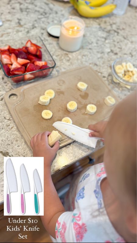 Under $10 kids’ knife set from Amazon🍽️

We’ve had these kids knives for 3 years, and still love them so much! Millie started using them when she was 2 (if I remember correctly), and we use them weekly now. It’s so nice to have a little helper when chopping up fruits and veggies, especially for summer parties! 

Amazon find, kids toys, kids gifts, kitchen items 

#LTKKids #LTKFindsUnder50 #LTKHome